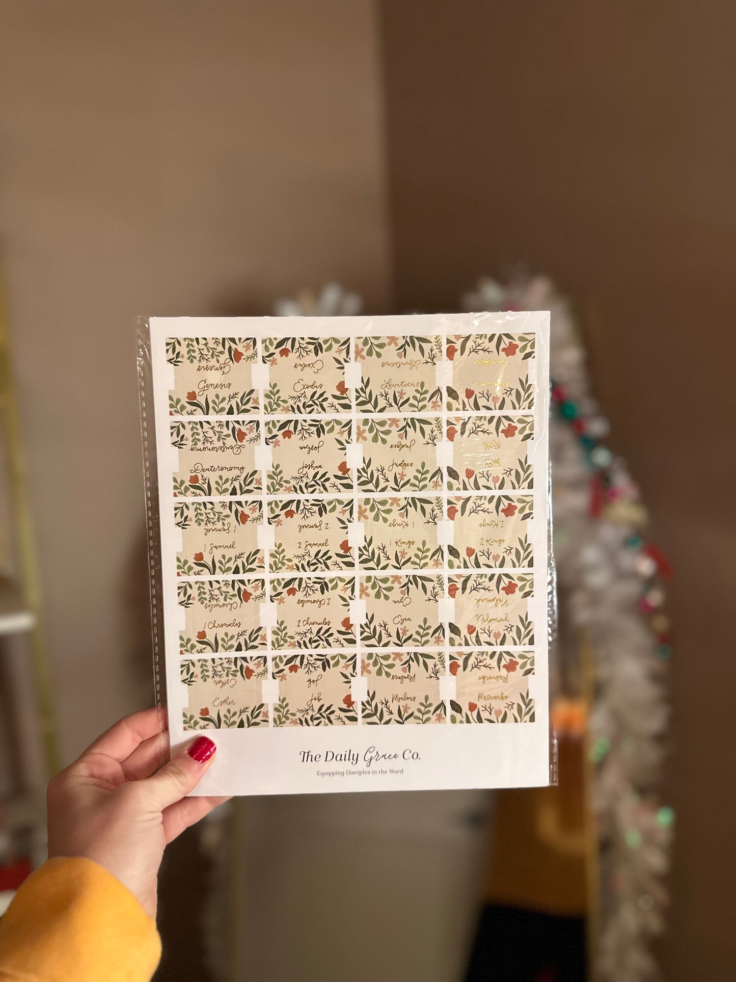 Rust Floral Bible Tabs