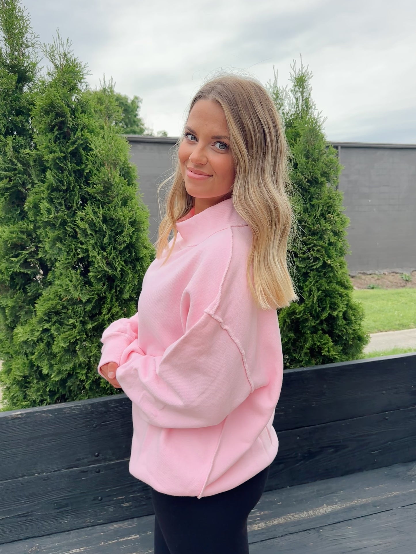 Bubblegum Mockneck