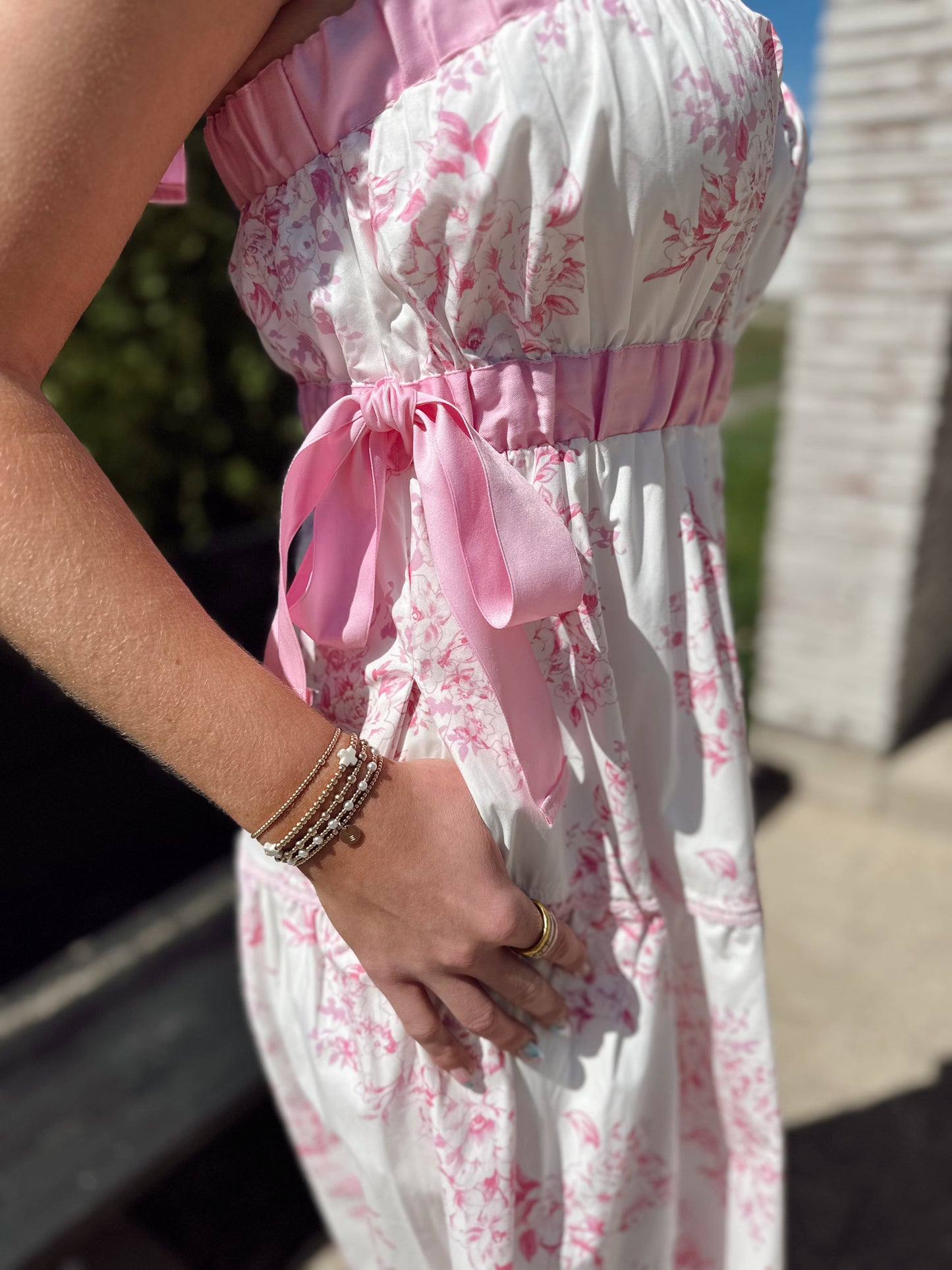 Petal Pink Peony Maxi Dress🎀