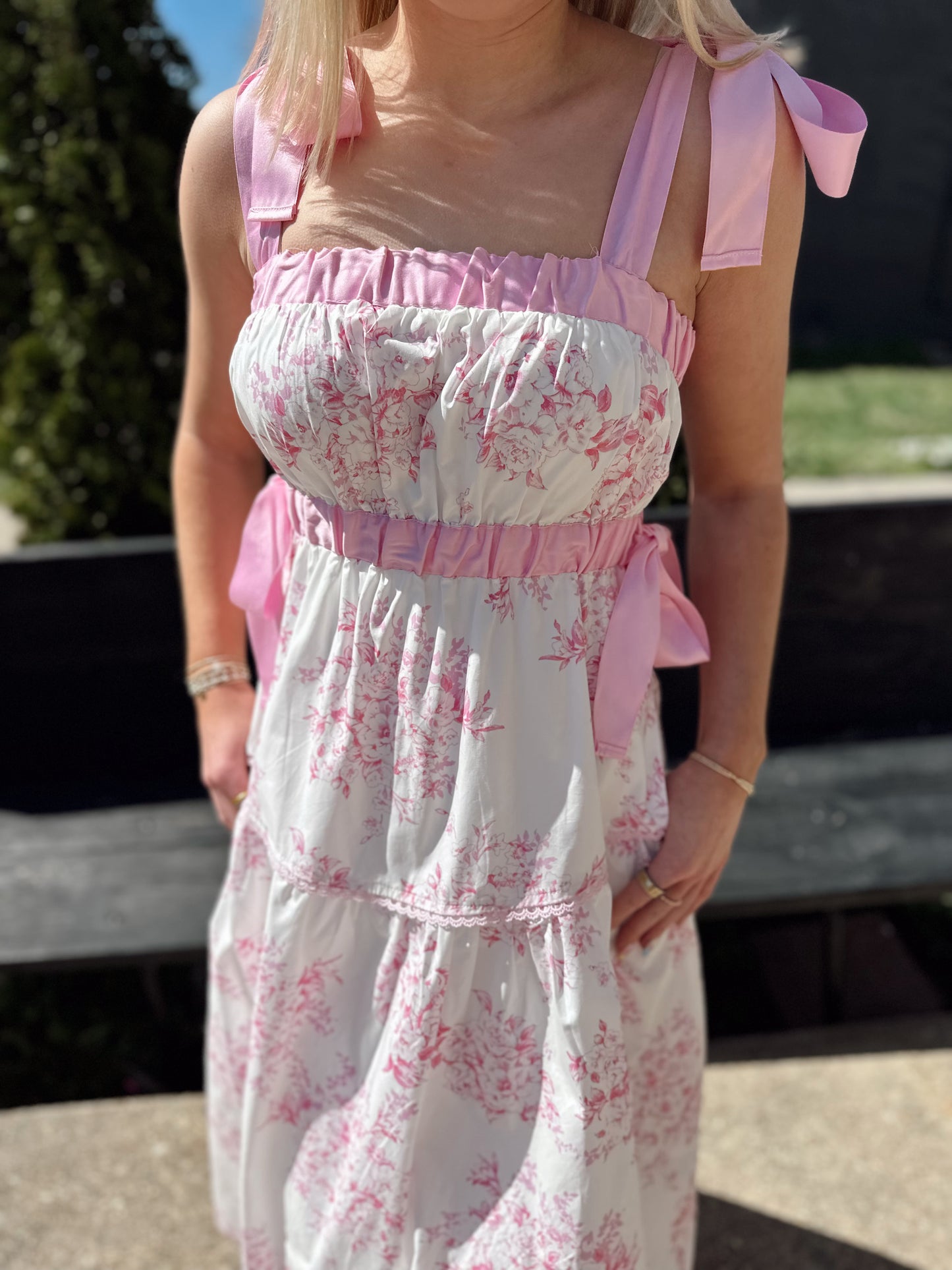 Petal Pink Peony Maxi Dress🎀