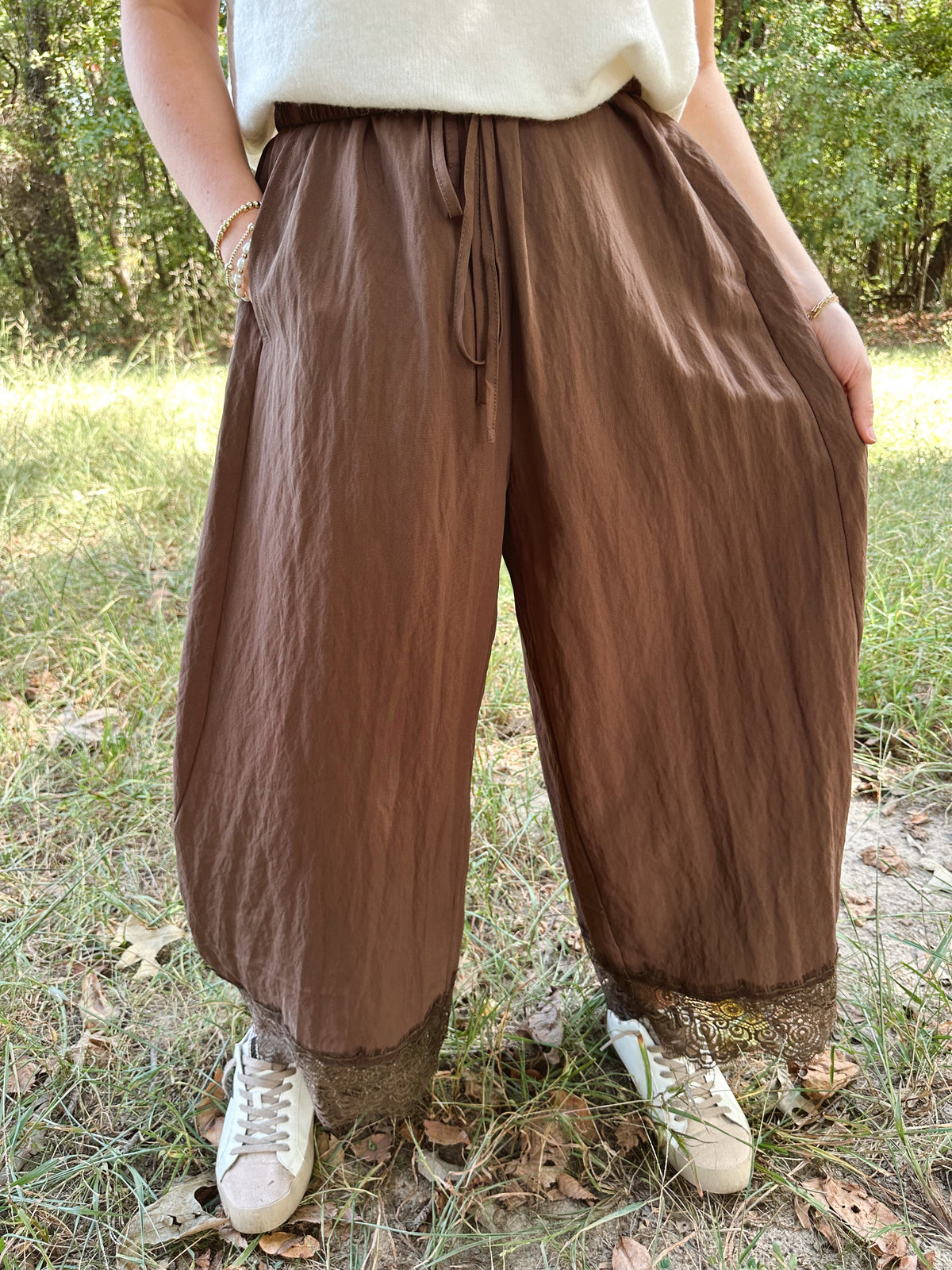 Lace & Latte Pants