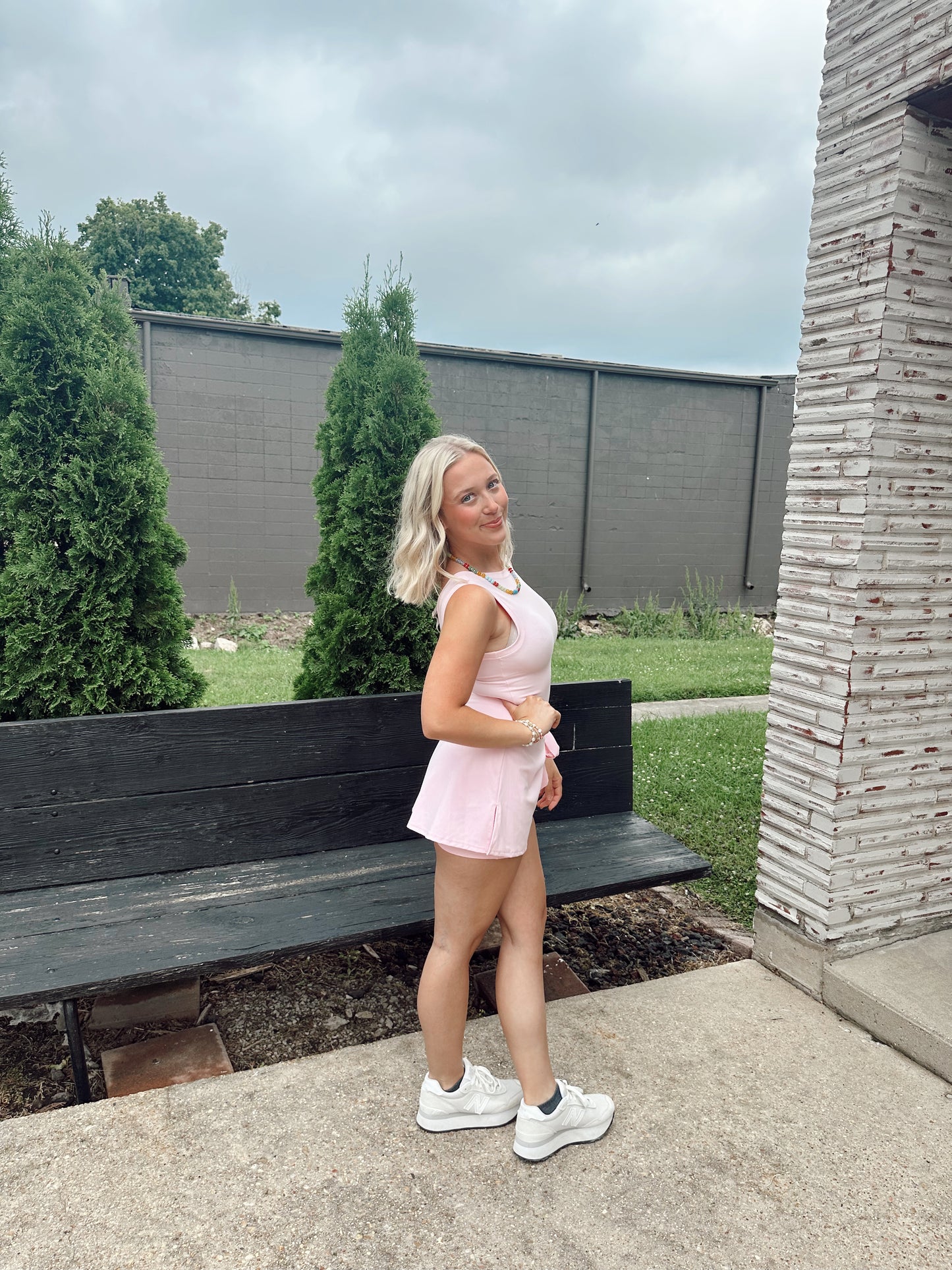 Wrap Tie Dress in Pink