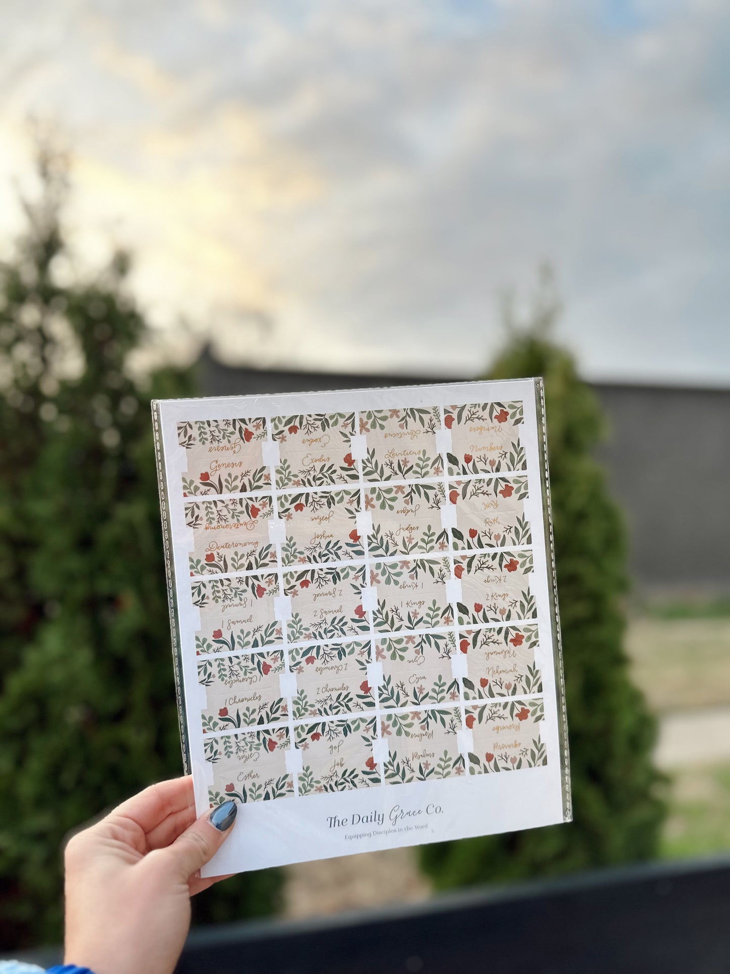 Rust Floral Bible Tabs