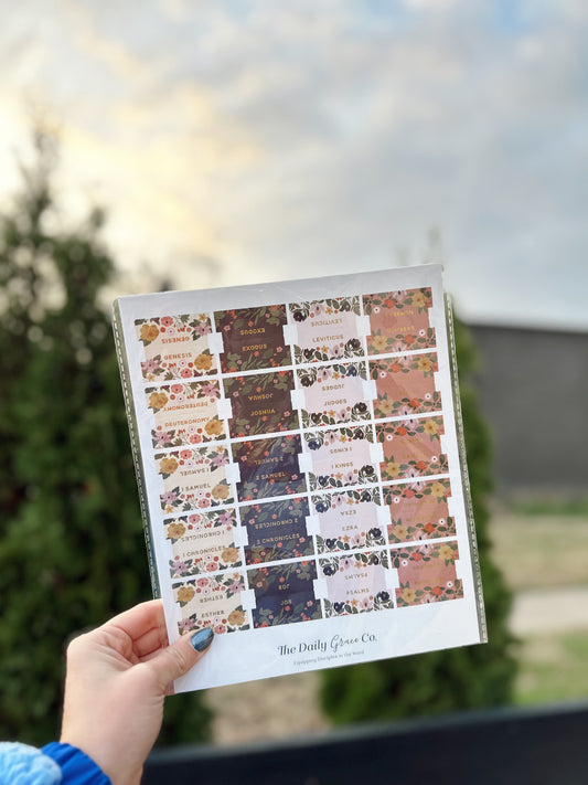 Magnolia Floral Bible Tabs